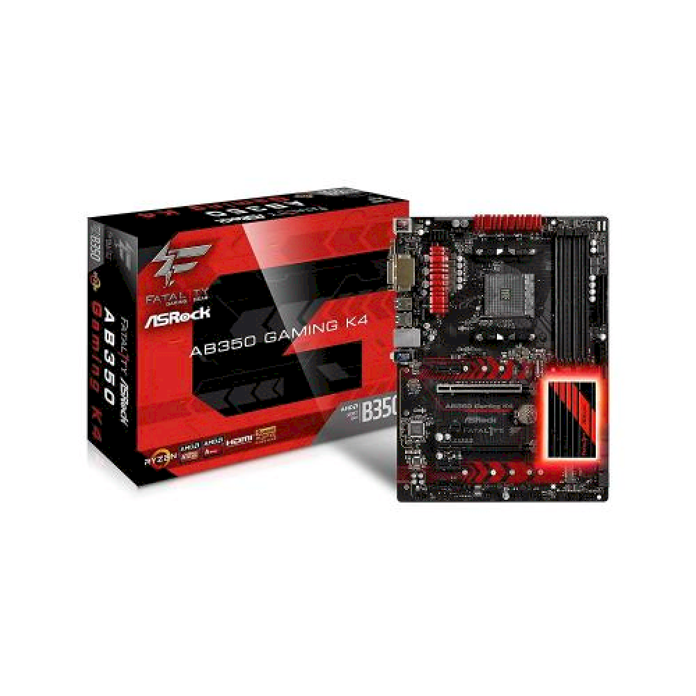 ASROCK Motherboard Socket AM4 Fatal1ty AB350 Gaming K4